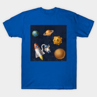 Astronaut in space T-Shirt